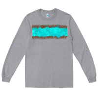 Turquoise Leopard Long Sleeve Tee | Teevron