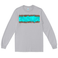 Moon Dust turquoise leopard Long Sleeve Tee - JahusDesignShop