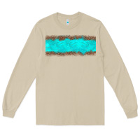 Mushroom turquoise leopard Long Sleeve Tee - JahusDesignShop