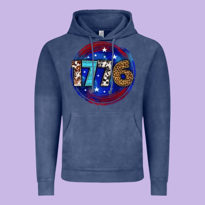 Vintage Hoodie western 1776 4th of july billie wilder
