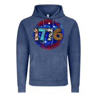 Vintage Denim western 1776 4th of july billie wilder Vintage Hoodie - texasbilliewilder