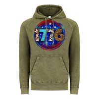 Vintage Olive western 1776 4th of july billie wilder Vintage Hoodie - texasbilliewilder