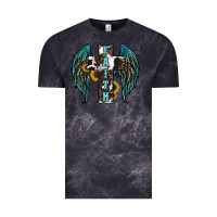 Cloud Black western wings cross Vintage Tee - RanaPortraitStore
