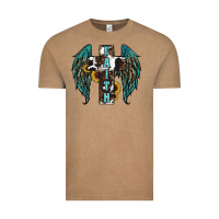 Vintage Coffee western wings cross Vintage Tee - RanaPortraitStore