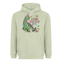 Matcha bunny saurus rex Heavyweight Hoodie - MaliasSmallBusiness