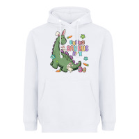 White bunny saurus rex Heavyweight Hoodie - MaliasSmallBusiness