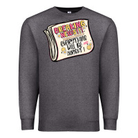 Charcoal Heather breaking news everything will be alright Premium Sweatshirt - MaliasSmallBusiness
