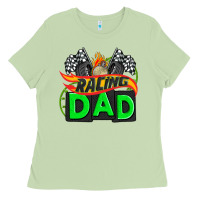 Matcha racing dad with racing  equipment Ladies Tee - AdoDesignShop