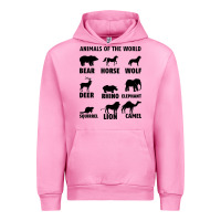 Fuchsia Pink Animal Of The World Urban Hoodie - Bettercallsaul