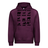 Mauve Wine Animal Of The World Urban Hoodie - Bettercallsaul