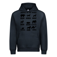 Navy Animal Of The World Urban Hoodie - Bettercallsaul