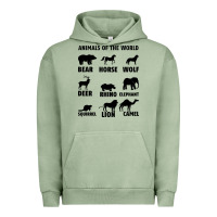 Pigment Oil Green Animal Of The World Urban Hoodie - Bettercallsaul