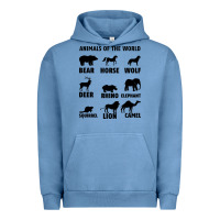 Pigment Pebble Blue Animal Of The World Urban Hoodie - Bettercallsaul
