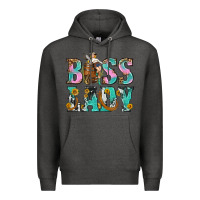 Charcoal Heather Boss Lady Premium Hoodie - BundleAndBundleShop