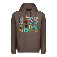 Coffee Boss Lady Premium Hoodie - BundleAndBundleShop