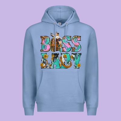 Boss Lady Premium Hoodie Designed By Bundleandbundleshop