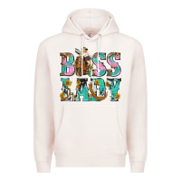 Pale Pink Boss Lady Premium Hoodie - BundleAndBundleShop