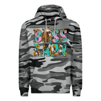 Slate Camo Boss Lady Premium Hoodie - BundleAndBundleShop