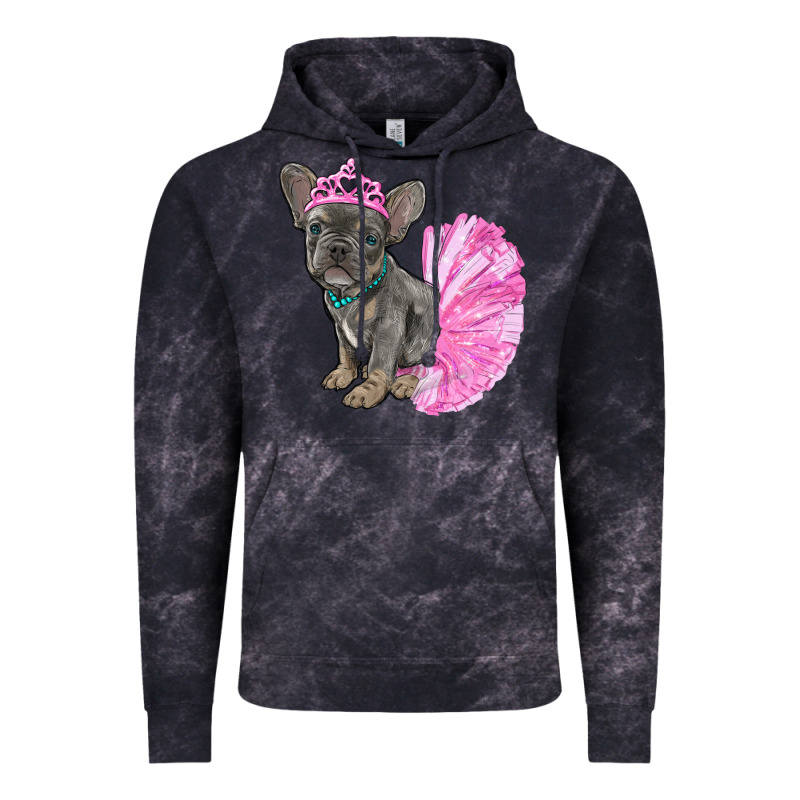 Balerina French Bulldog With Tutu Vintage Hoodie by RanaPortraitStore | Teevron
