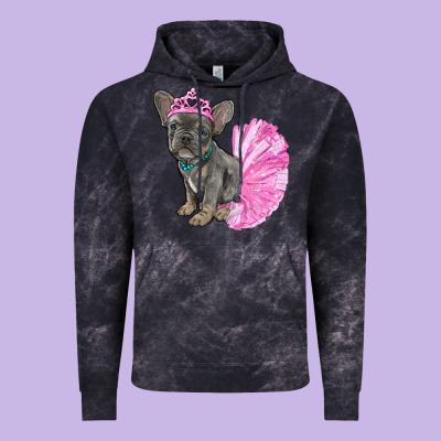 Vintage Hoodie balerina french bulldog with tutu