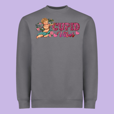 Cupid Vibes Heavyweight Sweatshirt Designed By Ranaportraitstore
