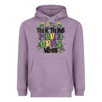 Lavender thick thighs mardi gras vibes Heavyweight Hoodie - MaliasSmallBusiness