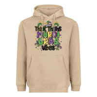 Mushroom thick thighs mardi gras vibes Heavyweight Hoodie - MaliasSmallBusiness
