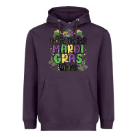 Plum thick thighs mardi gras vibes Heavyweight Hoodie - MaliasSmallBusiness