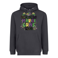 Smoke thick thighs mardi gras vibes Heavyweight Hoodie - MaliasSmallBusiness