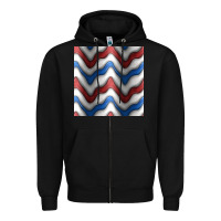 Black 4th july stripes seamless pattern Zipper Hoodie - BundleAndBundleShop