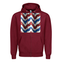 Burgundy 4th july stripes seamless pattern Zipper Hoodie - BundleAndBundleShop
