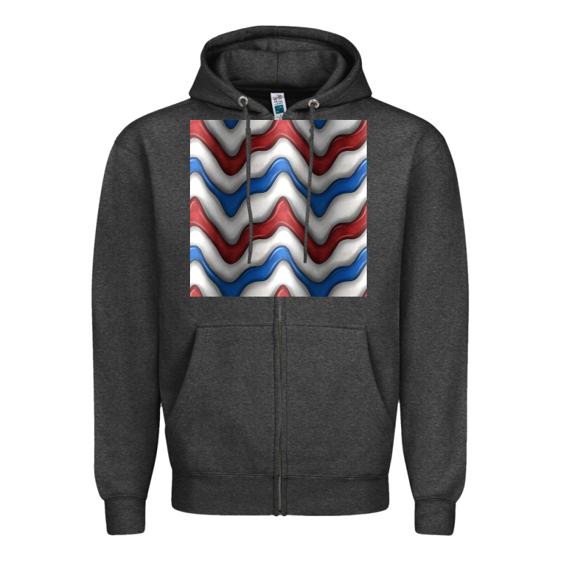 4th July Stripes Seamless Pattern Zipper Hoodie by BundleAndBundleShop | Teevron