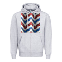 Heather Grey 4th july stripes seamless pattern Zipper Hoodie - BundleAndBundleShop