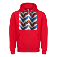 Red 4th july stripes seamless pattern Zipper Hoodie - BundleAndBundleShop