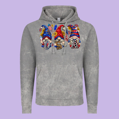Vintage Hoodie usa with gnome billie wilder
