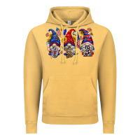 Vintage Mustard usa with gnome billie wilder Vintage Hoodie - texasbilliewilder