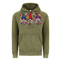Vintage Olive usa with gnome billie wilder Vintage Hoodie - texasbilliewilder