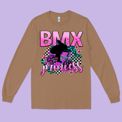 Bmx Princess Long Sleeve Tee Designed By Adodesignshop