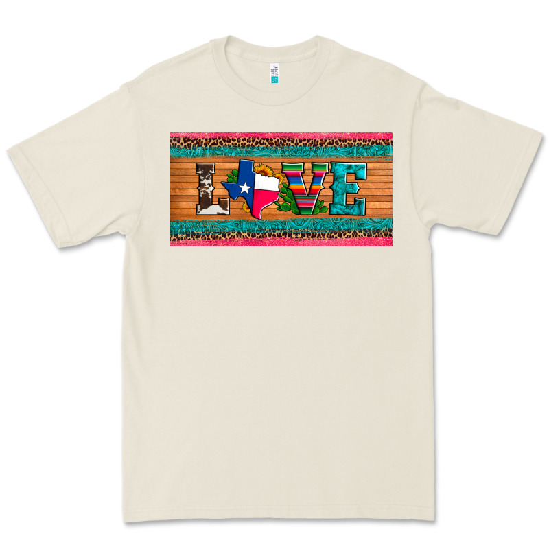 Love Texas Sunflowers Cactus Cowhide License Plate Premium Tee by Artiststas | Teevron