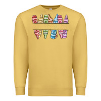 Antique Gold custom crayons Premium Sweatshirt - MaliasSmallBusiness