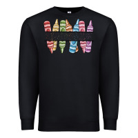 Black custom crayons Premium Sweatshirt - MaliasSmallBusiness