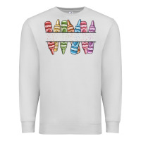 Dove Grey custom crayons Premium Sweatshirt - MaliasSmallBusiness