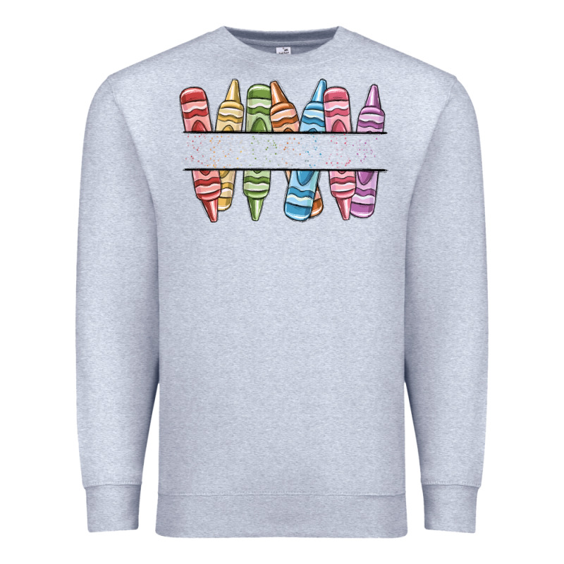 Custom Crayons Premium Sweatshirt by MaliasSmallBusiness | Teevron