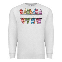 Oatmeal Heather custom crayons Premium Sweatshirt - MaliasSmallBusiness
