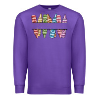 Purple custom crayons Premium Sweatshirt - MaliasSmallBusiness