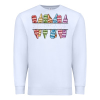 White custom crayons Premium Sweatshirt - MaliasSmallBusiness