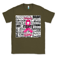 Army Green breast cancer nobody fights alone Classic Tee - JahusDesignShop
