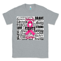 Heather Grey breast cancer nobody fights alone Classic Tee - JahusDesignShop