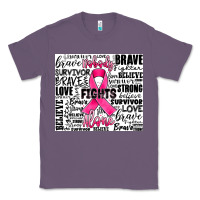 Lavender breast cancer nobody fights alone Classic Tee - JahusDesignShop