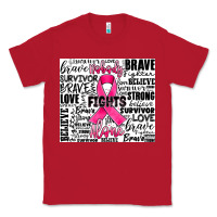 Red breast cancer nobody fights alone Classic Tee - JahusDesignShop